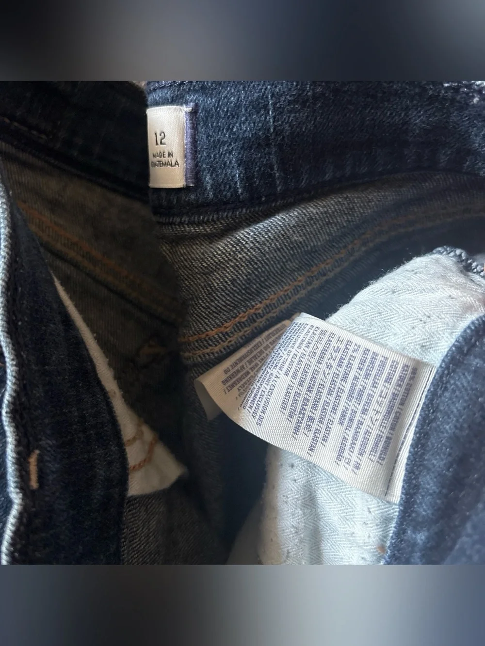Abercrombie kids Dark Wash Denim Cutoff Shorts sz 12